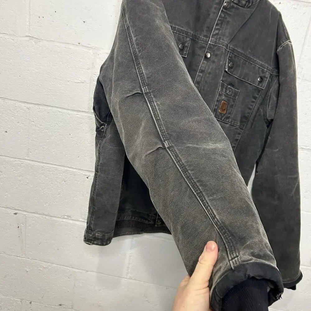 Carhartt Sandstone Hooded Multi-Pocket Jacket “Black” J284 - Picture 10 of 16